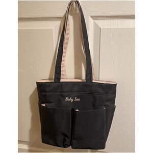 Baby Sac Double Handle Mini Diaper Bag Black